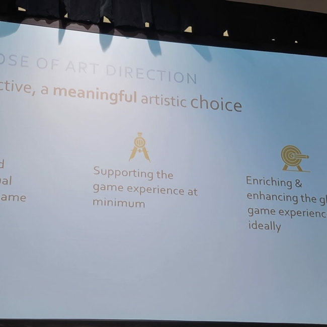 One of the slides from the presentation "Building a Visual Identity: An Art Direction Framework" by Genevieve Routhier