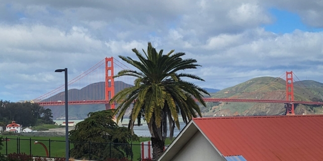 The famous Golden Gate Bridge